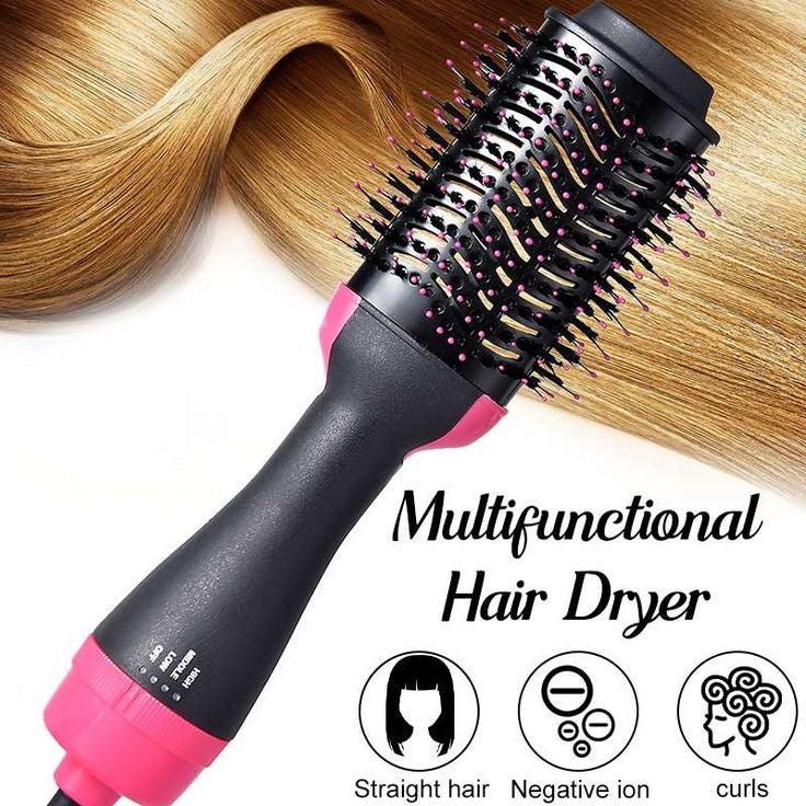 Shimandshine® Hot Air Brush Multi-Function HairDryer Straightener Curler CombOne Step Professional Salon Hai..