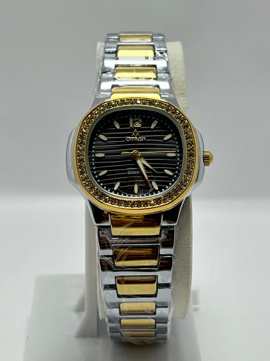 Citron watch  luxury quartz watch  gold silver - LOOKANDLUSH.COM