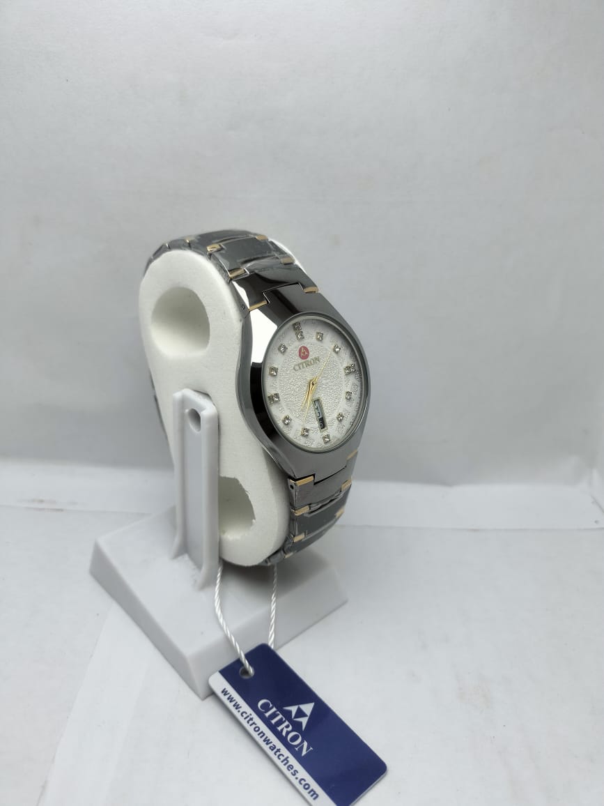 Citron stone Analog Watch with Day & Date Display - LOOKANDLUSH.COM