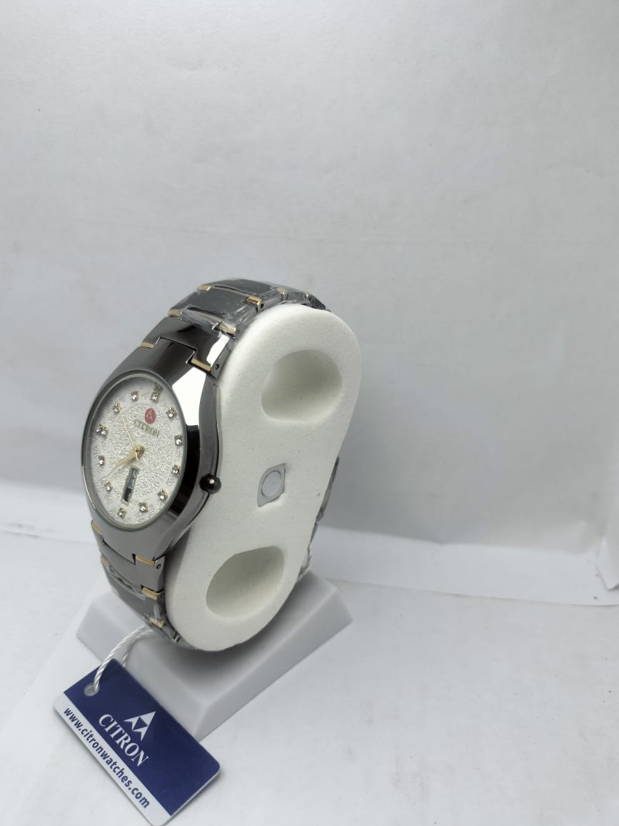 Citron stone Analog Watch with Day & Date Display - LOOKANDLUSH.COM