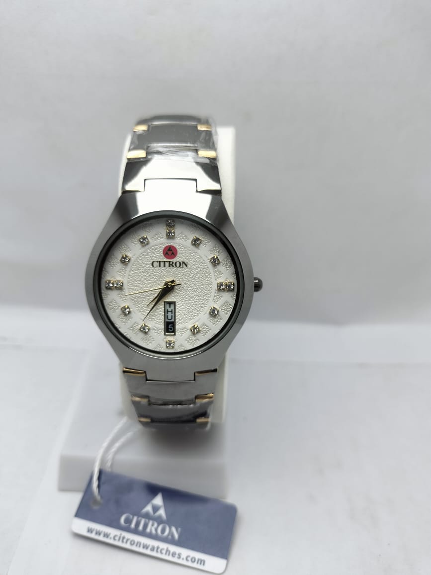 Citron stone Analog Watch with Day & Date Display - LOOKANDLUSH.COM