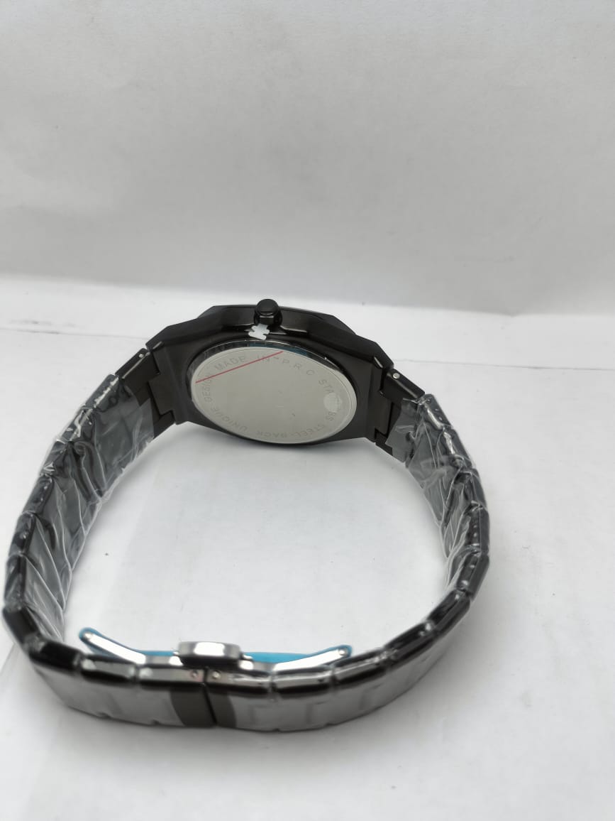 Men’s Black Stainless Steel Watch with Arabic Numerals - LOOKANDLUSH.COM